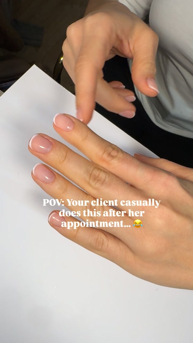 What’s the funniest or most unexpected thing a client has ever done at your table? 😂👇I guess my client is Double - jointed or hypermobile, anyway is a talent 🙌🤍

#hypermobile 
#russianmanicure
#slimnails
#nagelkurs
#gelnails